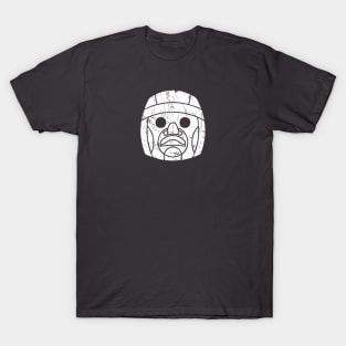 Olmec colossal heads mysterious ancient wonders T-Shirt